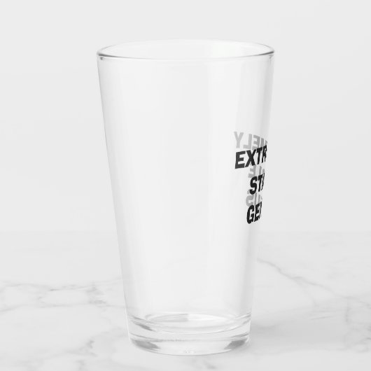 Extrem stabiler Genius Funny Trump Zitat Pint Glas (Rechts)