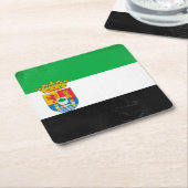 Extremadura Rechteckiger Pappuntersetzer (angewinkelt)
