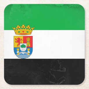 Extremadura Rechteckiger Pappuntersetzer
