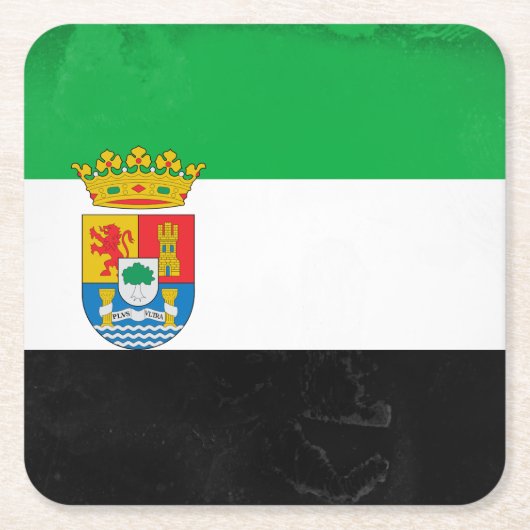 Extremadura Rechteckiger Pappuntersetzer (Vorderseite)