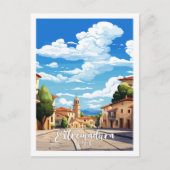 Extremadura Spanien Jahrgang Reise Postkarte (Vorderseite)