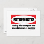 Extreme Ansichten Postkarte (Vorne/Hinten)