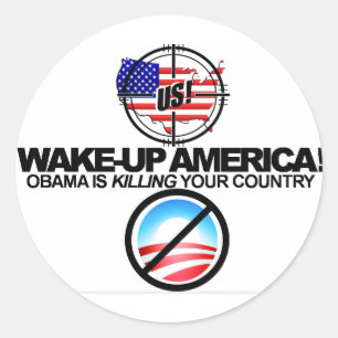 Extreme Anti Obama Witze Sticker 01