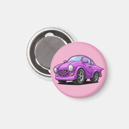 Extreme Bent Purple Auto Artwork  Magnet (Vorderseite/Rückseite)