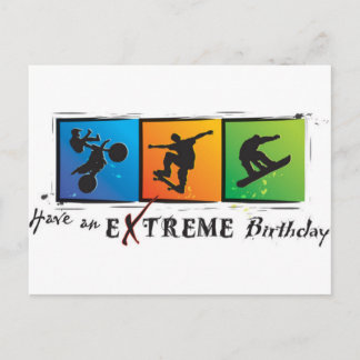 Extreme Birthday Postkarte
