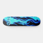 EXTREME blaue Flammen-Skateboard-Plattform Skateboard (Horizontal)