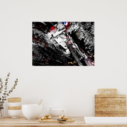 Extreme BMX Rider - Mountainbike Racer Poster (Küche)