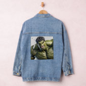 Extreme Close-Up of the Enraged Hulk Jeansjacke (Hangar)