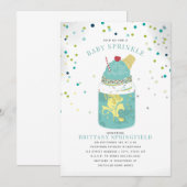 Extreme Crazy Milkshake Blue Boy Baby Shower Einladung (Vorne/Hinten)