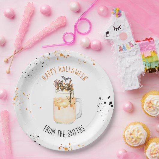 Extreme Crazy Milkshake Halloween Trick oder Behan Pappteller (Party)