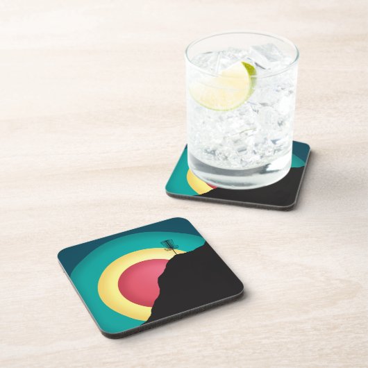 Extreme Disk Golf Getränkeuntersetzer (Rechte Seite)