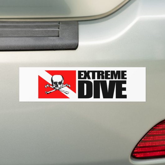 Extreme Dive (Skull) Autoaufkleber (Auf Auto)