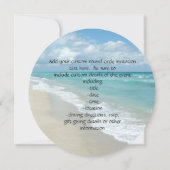 Extreme Entspannungssicht am Strand Einladung (Rückseite)