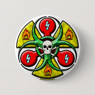 Extreme Gefahrenwarnung Button