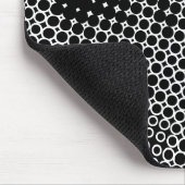 Extreme Halbton - Schwarz auf Weiß Mousepad (Ecke)