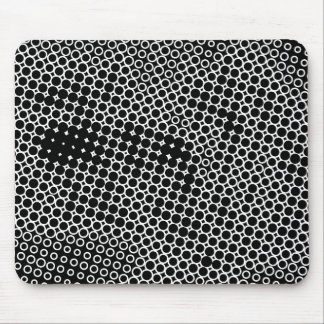 Extreme Halbton - Schwarz auf Weiß Mousepad