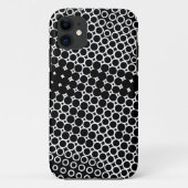 Extreme Half Tone - Black on White iPhone Case (Rückseite)