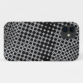 Extreme Half Tone - Black on White iPhone Case (Rückseite (Horizontal))