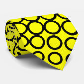 Extreme Halftone - Gelb auf schwarz Krawatte (Gerollt)