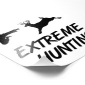 Extreme Hunting Karate Kick Deer Fotodruck (Ecke)