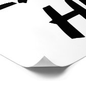 Extreme Hunting Karate Kick Deer Poster (Ecke)