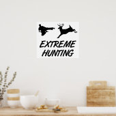 Extreme Hunting Karate Kick Deer Poster (Küche)