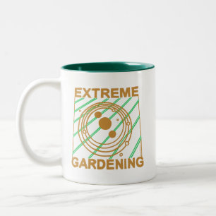 Extreme im Garten arbeitenTasse Z Zweifarbige Tasse