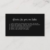 Extreme Lash Extensions Beauty Consultant Experte Visitenkarte (Rückseite)