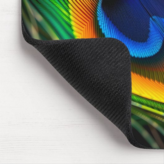 Extreme Macro Peacock Feather Eye Mousepad (Ecke)
