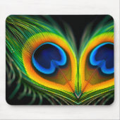 Extreme Macro Peacock Feather Eye Mousepad (Vorne)
