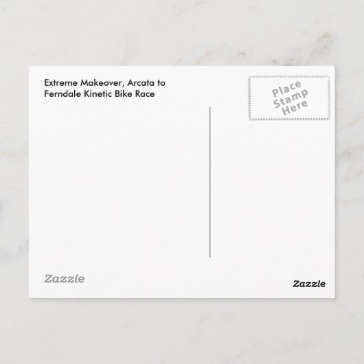 Extreme Makeover Postkarte (Rückseite)