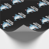 Extreme Mako-ver Funny Mako Shark Pun Dark BG Geschenkpapier (Ecke)
