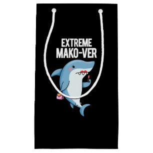 Extreme Mako-ver Funny Mako Shark Pun Dark BG Kleine Geschenktüte