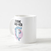 Extreme Mako-ver Funny Mako Shark Pun Kaffeetasse (Vorderseite Links)