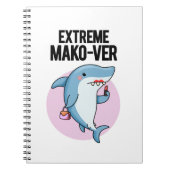 Extreme Mako-ver Niedlich Mako Shark Pun Notizblock (Vorderseite)