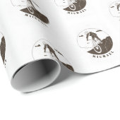 Extreme Mountain Biking Radsport Sport Cyclist Nam Geschenkpapier (Rolleneckpunkt)