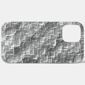 Extreme Overlay von grau geprägten Quadraten Case-Mate iPhone Hülle (Rückseite (Horizontal))
