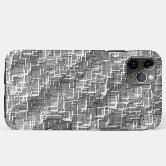 Extreme Overlay von grau geprägten Quadraten Case-Mate iPhone Hülle (Rückseite (Horizontal))