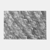 Extreme Overlay von grau geprägten Quadraten Fußmatte (Vorderseite)