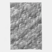 Extreme Overlay von grau geprägten Quadraten Geschirrtuch (Vertikal)