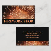 Extreme Pyrotechnics - Spezialkarte für Feuerwerks Visitenkarte (Vorne/Hinten)