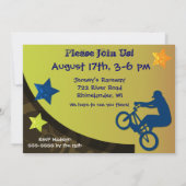 Extreme radfahrende kundenspezifische einladung (Rückseite)