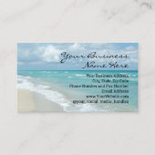 Extreme Relaxation Beach Eleganter Wellness-Center Visitenkarte (Vorderseite)