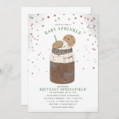 Extreme Schokolade Milkshake Baby Sprinkle Einladung (Vorne/Hinten)