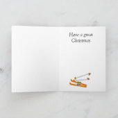 Extreme Ski, Weihnachtsbrillen Feiertagskarte (Innenseite)