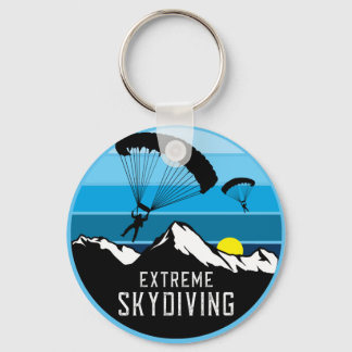 Extreme Skydiving Parachute Sports Schlüsselanhänger