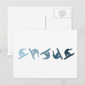Extreme Snowboarden Postkarte (Vorne/Hinten)