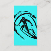 extreme_sport_003 SURFING TYP TATTOO TRIBAL Visitenkarte (Rückseite)