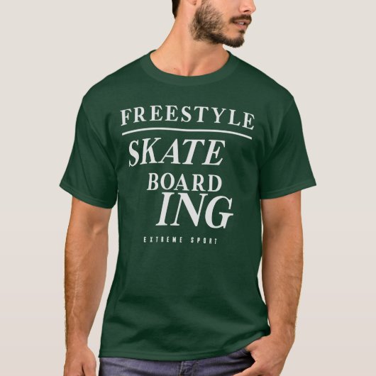 Extreme Sport Freestyle Skateboarding T-Shirt (Vorderseite)