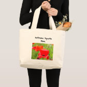 Extreme sportliche Mama! Tote Tüte Rote Mohnblume Jumbo Stoffbeutel (Vorderseite (Produkt))